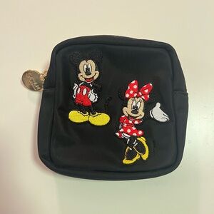 Stoney Clover Lane mini pouch w/ Mickey & Minnie patches